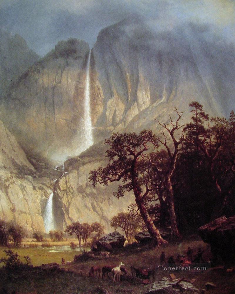 Cholooke Albert Bierstadt Landscape waterfall Oil Paintings